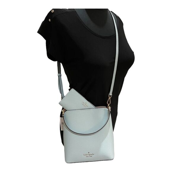 kate spade Bag&Wallet Bundle-“Blue Glow” Bucket Bag with Matching Wallet!- BRAND - Picture 1 of 13